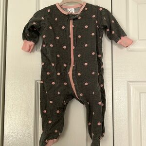 Gerber polka dot 0-3 month footie pajamas